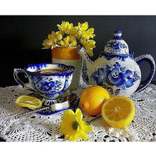 Load image into Gallery viewer, DIY 5D Diamond Painting Lemon Diamond Embroidery Fruits Cross Stitch Picture of Rhinestones Mosaic Paintings Kitchen Decor Gift