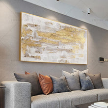 Load image into Gallery viewer,   100% Hand Painted Black Gray Shining Block Painting  Modern Art Picture For Living Room Modern Cuadros Canvas Art High Quality