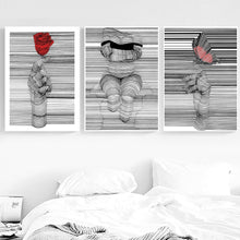 Load image into Gallery viewer, Kiss -Wall Art Canvas Painting Nordic Posters And Prints Wall Pictures For Living Room Decor - SallyHomey Life's Beautiful