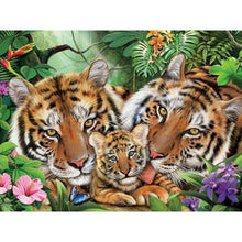 Load image into Gallery viewer, 5D Diamond Painting Tiger Full Round Drill Mosaic Diamond Embroidery Cross Stitch Animal rhinestones DIY Wall Sticker Decor Gift