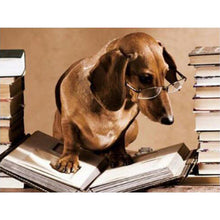 Load image into Gallery viewer, DIY 5D Diamond Painting Dog Animal Diamond Embroidery Cross Stitch Kit Dachshund Mosaic Full Round Drill Rhinestone Home Decor - SallyHomey Life's Beautiful