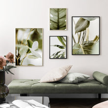 Load image into Gallery viewer, Fresh Nature Monstera Banana Leaf Wall Art Canvas Painting Nordic Posters And Prints Plant Wall Pictures For Living Room Decor - SallyHomey Life's Beautiful