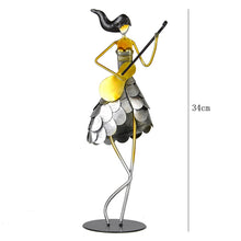 Load image into Gallery viewer, Metal Female band Model Home Decoration Living Room Cafe Showcase Crafts Set Figurines Halloween Christmas Wedding Decor Gift