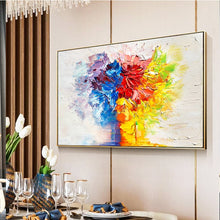 Load image into Gallery viewer, 100% Hand Painted Abstract Abstract Flower Oil Painting On Canvas Wall Art Frameless Picture Decoration For Live Room Home Decor