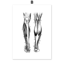 Load image into Gallery viewer, Skeleton Muscle Fingers Eye Black And White Anatomy Wall Art Canvas Painting Nordic Posters And Prints Wall Pictures Decor - SallyHomey Life's Beautiful