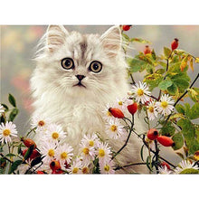 Load image into Gallery viewer, 5D Diamond Painting Cross Stitch Full Round Drill Lovely Cat Diamond Embroidery Mosaic DIY Cross Stitch Kits Wall Art