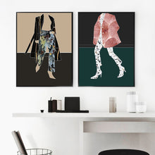 Load image into Gallery viewer, Modern Fashion Girl Abstract Girls FaceWall Art Canvas Painting Nordic Posters And Prints Wall Pictures For Living Room Decor - SallyHomey Life's Beautiful