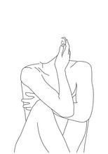 Load image into Gallery viewer, Abstract Lady Line Drawing Picture Home Decor Nordic Canvas Painting Wall Art Figure Body Hand Posters and Print for Living Room - SallyHomey Life's Beautiful