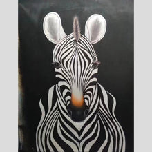 Load image into Gallery viewer, 100% Hand Painted Modern Zebra Head Oil Painting On Canvas Wall Art Frameless Picture Decoration For Living Room Home Decor Gift