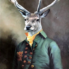 Load image into Gallery viewer, 100% Hand Painted Personal Deer Head Art Painting On Canvas Wall Art Wall Adornment Pictures Painting For Living Room Home Decor
