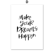 Load image into Gallery viewer, Pineapple Fashion Girl Ice Cream Quotes Wall Art Canvas Painting Nordic Posters And Prints Wall Pictures For Living Room Decor - SallyHomey Life's Beautiful