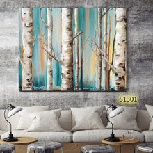 Load image into Gallery viewer, 100% Hand Painted Modern Trees Woods Art Painting On Canvas Wall Art Wall Adornment Pictures Painting For Living Room Home Decor