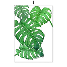 Load image into Gallery viewer, Plants Leaves Cactus Monstera Wall Art Canvas Painting Nordic Posters And Prints Wall Pictures For Living Room Bed Room Decor - SallyHomey Life's Beautiful