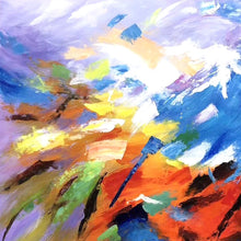 Load image into Gallery viewer, 100% Hand Painted Abstract Mountain Art Oil Painting On Canvas Wall Art Frameless Picture Decoration For Live Room Home Decor