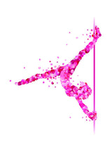 Load image into Gallery viewer, 🔥Abstract Art Canvas Painting Pink Ballerina Canvas Art Print Poster For Living Room Wall Picture Home Decor Gift - SallyHomey Life's Beautiful