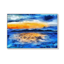 Load image into Gallery viewer, 100% Hand Painted Seaside Sunset Scenery Oil Painting On Canvas Wall Art Frameless Picture Decoration For Live Room Home Decor
