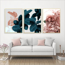 Load image into Gallery viewer, Wall Pictures For Living Room Leaf Cuadros Picture Nordic Poster Floral Wall Art Canvas Painting Botanical Posters And Prints - SallyHomey Life's Beautiful