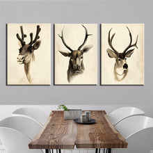 Load image into Gallery viewer, Modern Animal Painting Cute Deers Canvas Painting Hand-Draw Print Poster Wall Picture On Canvas for Home Decoration Frameless - SallyHomey Life's Beautiful