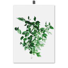 Load image into Gallery viewer, Nordic Monstera Eucalyptus Palm leaf Wall Art Print Canvas Painting Nordic Posters And Prints Wall Pictures For Living Room - SallyHomey Life's Beautiful