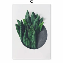 Load image into Gallery viewer, Cypress Leaf Tropical Plant Creative Love Wall Art Canvas Painting Nordic Posters And Prints Wall Pictures For Living Room Decor - SallyHomey Life's Beautiful