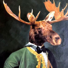 Load image into Gallery viewer, 100% Hand Painted Personal Deer Head Art Painting On Canvas Wall Art Wall Adornment Pictures Painting For Living Room Home Decor