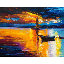 Load image into Gallery viewer, 100% Hand Painted Modern Abstract Sailboat Painting On Canvas Wall Art Frameless Picture Decoration For Live Room Home Deco Gift