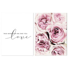 Load image into Gallery viewer, Scandinavian Style Pink Flower Painting Wall Art Canvas Posters Nordic Prints Decorative Picture Modern Home Bedroom Decoration - SallyHomey Life's Beautiful