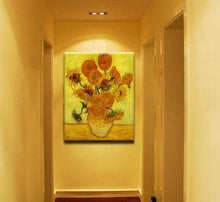 Load image into Gallery viewer, High quility 100% Hand Painted Van Gogh Sunflower Painting on Canvas flower Oil Painting wall art  Home Decor For Living Room