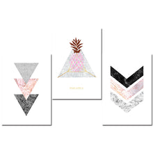 Load image into Gallery viewer, Marble Arrow Pineapple Wall Art Canvas Nordic Poster  Prints Abstract Painting Wall Picture for Living Room Home Decoration - SallyHomey Life's Beautiful