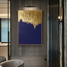 Load image into Gallery viewer, 100% Hand painted Modern golden Art Oil Painting On Canvas Wall Art Wall Adornment pictures Painting For Living Room Home Decor