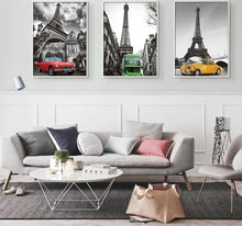 Load image into Gallery viewer, Paris Eiffel Tower Poster Minimalist Art Canvas Painting A4 Black White Cityscape Wall Picture Print Modern Home Office  Decor - SallyHomey Life's Beautiful