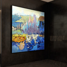 Load image into Gallery viewer, 100% Hand Painted Abstract Scenery Art Oil Painting On Canvas Wall Art Frameless Picture Decoration For Living Room Home Decor