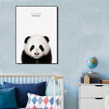 Load image into Gallery viewer, Modern Nordic Minimalist Wall Art Poster Cute Animals Pop Art Paintings Prints On Canvas for Kids Bedroom Children's Day Gifts - SallyHomey Life's Beautiful