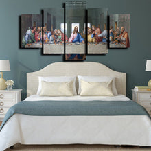 Load image into Gallery viewer, 5 Sets Famous HD Print Canvas Painting The Last Supper Leonardo Da Vinci Wall Pictures For Living Room kitchen Room Unframed - SallyHomey Life's Beautiful