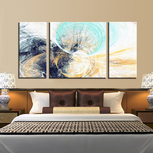 🔥 3Pcs Irregular Color lines Imagination Abstract Wind Tunnel Canvas Painting Wall Art Poster for Living Room Home Decor No Frame - SallyHomey Life's Beautiful