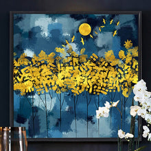 Load image into Gallery viewer, 100% Hand Painted Abstract Golden Scenery Oil Painting On Canvas Wall Art Frameless Picture Decoration For Live Room Home Decor
