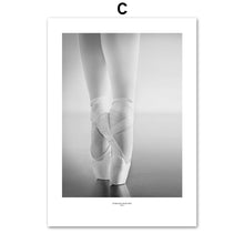 Load image into Gallery viewer, Black White Ballet Dance Girl Violin Wall Art Canvas Painting Nordic Posters And Prints Wall Pictures For Living Room Home Decor - SallyHomey Life's Beautiful