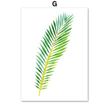 Load image into Gallery viewer, Green Tropical Monstera Banana Leaf Wall Art Canvas Painting Nordic Posters And Prints Plant Wall Pictures For Living Room Decor - SallyHomey Life's Beautiful