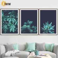 Load image into Gallery viewer, Cypress Leaf Aloe Succulent Plant Feather Wall Art Canvas Painting Nordic Posters And Prints Wall Pictures For Living Room Decor - SallyHomey Life's Beautiful