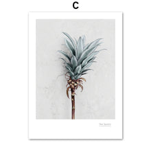 Load image into Gallery viewer, Pink Tulip Pineapple Paradise Bird Flower Wall Art Canvas Painting Nordic Posters And Prints Wall Pictures For Living Room Decor - SallyHomey Life's Beautiful