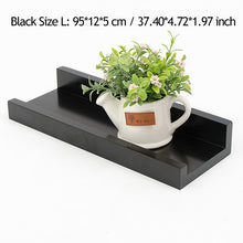 Load image into Gallery viewer, Wall Mounted Floating Display Shelves Wood Wall Storage Shelves for Bedroom Living Room Bathroom Kitchen Office Home Decorative