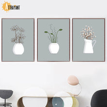 Load image into Gallery viewer, Plant Flower Minimalism Scandinavian Wall Art Print Canvas Painting Nordic Posters And Prints Wall Pictures For Living Room - SallyHomey Life's Beautiful