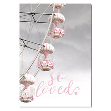 Load image into Gallery viewer, Eiffel Tower Girl Wall Art Canvas Fashion Poster Pink City Landscape Print Painting Nordic Decoration Picture Living Room Decor - SallyHomey Life's Beautiful