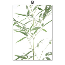 Load image into Gallery viewer, Green Terraced Field Bamboo Abstract Girl Wall Art Canvas Painting Nordic Posters And Prints Wall Pictures For Living Room Decor - SallyHomey Life's Beautiful