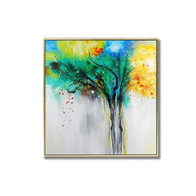 Load image into Gallery viewer, 100% Hand Painted Abstract Trees Art Oil Painting On Canvas Wall Art Wall Adornment Pictures Painting For Live Room Home Decor