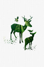 Load image into Gallery viewer, Nordic Minimalism Posters and Prints Wall Art Canvas Painting Animals Pictures Wall Green Decoration for Living Room Frameless - SallyHomey Life's Beautiful