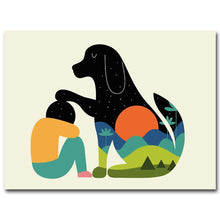 Load image into Gallery viewer, Nordic Art Cartoon Animal Poster Elephant Giraffe Tiger Minimalist Canvas Painting Nursery Picture Children Room Decoration 340 - SallyHomey Life's Beautiful