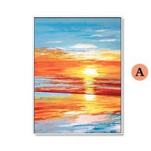 Load image into Gallery viewer, 100% Hand Painted Abstract Sunset Scenery Oil Painting On Canvas Wall Art Frameless Picture Decoration For Live Room Home Decor