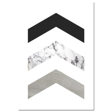 Load image into Gallery viewer, Geometric Marble Arrow Wall Art Canvas Posters Prints Nordic Style Abstract Painting Minimalist Wall Pictures for Living Room - SallyHomey Life&#39;s Beautiful