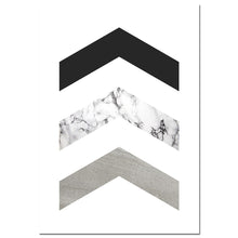 Load image into Gallery viewer, Geometric Marble Arrow Wall Art Canvas Posters Prints Nordic Style Abstract Painting Minimalist Wall Pictures for Living Room - SallyHomey Life's Beautiful